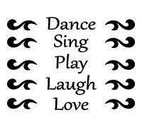 Sticker Danser, chanter, jouer ...