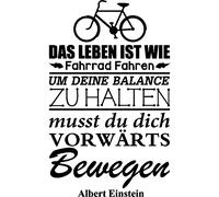 Sticker Das Leben ist wie - Albert Einstein