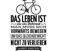 Sticker Das leben ist wie ein fahrrad - Albert Einstein