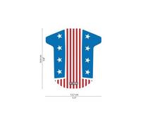 Sticker de garde boue dyedbro american flag rockshox