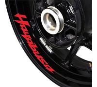 Sticker de la moto Autocollant réfléchissant Moto imperméable décalque-ruban à décalque de décalcomanie adaptée à Hayabusa Hayabusa (Color : Reflective Red)