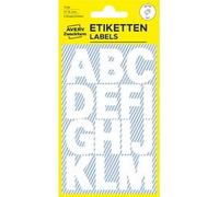 Sticker de lettres, lettres A-Z, blanc