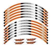 Sticker de Moto Autocollant Autocollant de Moto Autocollant Avant Roues arrière décalcomanies réfléchissantes Stickers imperméables à étanche Rim Stripes pour Duke 200 390 690 990 (Color : 01)