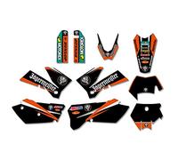 Sticker de Moto Kit Team Graphics Sticker Decal Autocollant Content 125 200 250 300 400 450 525 SX SXF MXC XC XCF XCW EXC ExCR 2006 2007