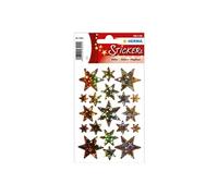 Sticker de Noël DECOR 'étoiles', or, holographie