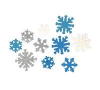 Sticker de Noël Flocons de neige mousse adhésif 2,5 à 4,5 cm 60 pièces