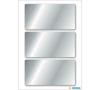 Sticker de Noël, rectangulaire, 34 x 67 mm, or