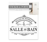Sticker de Porte avec Citation - Salle de Bain
