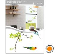Sticker de Vitre branches délicates et oiseaux
