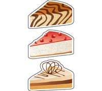 Sticker déco 3 morceaux de gâteaux 2