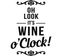 Sticker déco C'est vin o'Clock