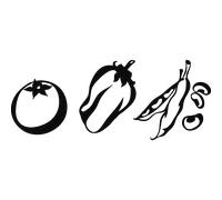 Sticker déco légumes pack 2