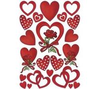 HERMA 3619 Lot de 66 autocollants en forme de cœur avec roses et fleurs en forme de cœur pour Saint-Valentin, amour, mariage, anniversaire, scrapbooking, décoration, cadeau, lettres, bricolage