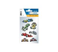 Herma 3317 Lot de 21 Autocollants de Formule 1 pour Voiture de Course F1 Motif Voiture de Course Véhicule de Course Étiquettes Enfants pour Album Photo, Journal Intime, Scrapbooking, Anniversaire,