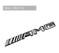 Sticker décoratif - AMG - Logo argent - Métal - Pour voitures W205 A180 W124 C180