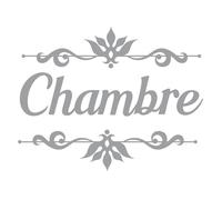 Sticker décoratif de porte pour chambre