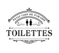 Sticker décoratif de porte - Toi - 20x20 cm - Vinyle - Noir - Mixte