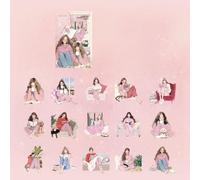 Sticker Décoratif Journal Art Supplies Cartoon Stickers Reading Girl Stickers For Creative Decoration Scrapbook Cartroon Reading Girl Lovely