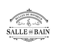 Sticker décoratif - Salle de Bain - Vinyle - 20x20 cm - Design contemporain