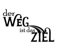 Sticker Der weg ist das ziel
