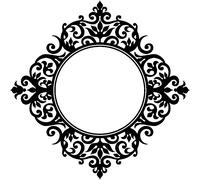 Sticker Design baroque miroir