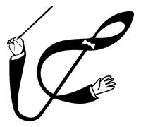 Sticker Design chef d'orchestre