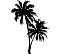 Sticker Design deux cocotiers