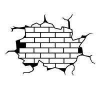 Sticker Design mur en briques