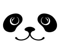 Sticker design Visage d'un chiot