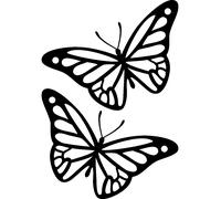 Sticker Deux papillons