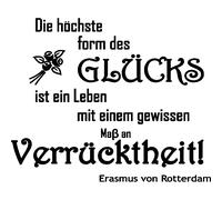 Sticker Die höchste form (Erasmus von Rotterdam)