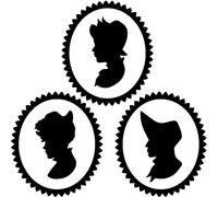 Sticker Différents portraits de femmes