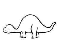 Sticker dinosaure bossu