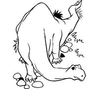 Sticker Dinosaure heureux