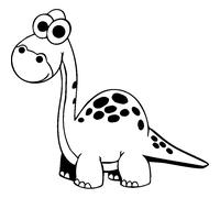 Sticker Dinosaure l'ami des petits