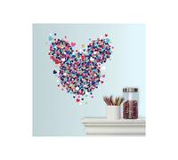 Sticker - Disney - Mickey Mouse - Coeur - Multicolore - 43x44 cm