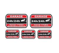 Sticker dissuasifs pour alarme et video surveillance Garage