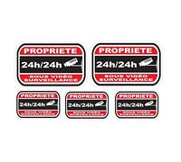 Sticker dissuasifs pour alarme et video surveillance Propriété