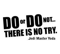 Sticker Do or do not -Jedi master Yoda