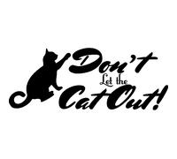 Sticker Don't let the cat out