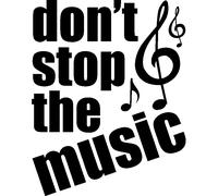 Sticker Don't stop the music