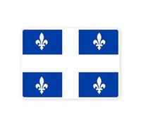 Sticker drapeau CANADA QUEBEC province region canadien autocollant (taille M : 14cm x 10cm)