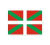 Sticker drapeau ESPAGNE PAYS BASQUE communaute autonome espagnol autocollant (S : 10cm x 7cm)