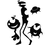Sticker Drôles de créatures extraterrestres
