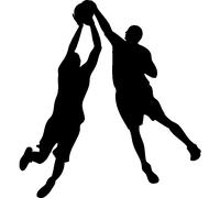 Sticker Duel de joueurs basket