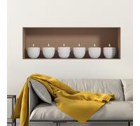Sticker effet 3D 6 bougies