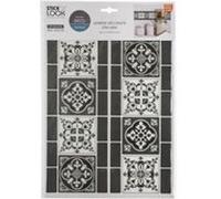 Sticker effet frise sur carrelage - L 38,5 x l 25,5 cm - Noir Noir G