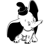Sticker Éléphant avec un châpeau