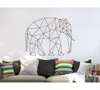 Sticker Éléphant Geometrique - Nombreuses tailles et couleurs disponibles