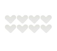 Sticker en forme de coeur Stickable Stickable Lavable Nécrothes sans glissement pour plusieurs étages blancs
